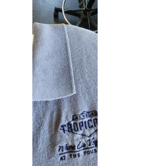 Vintage 1980's Blue Las Vegas Tropicana Polo Shirt Men's Size Medium - Picture 9 of 10